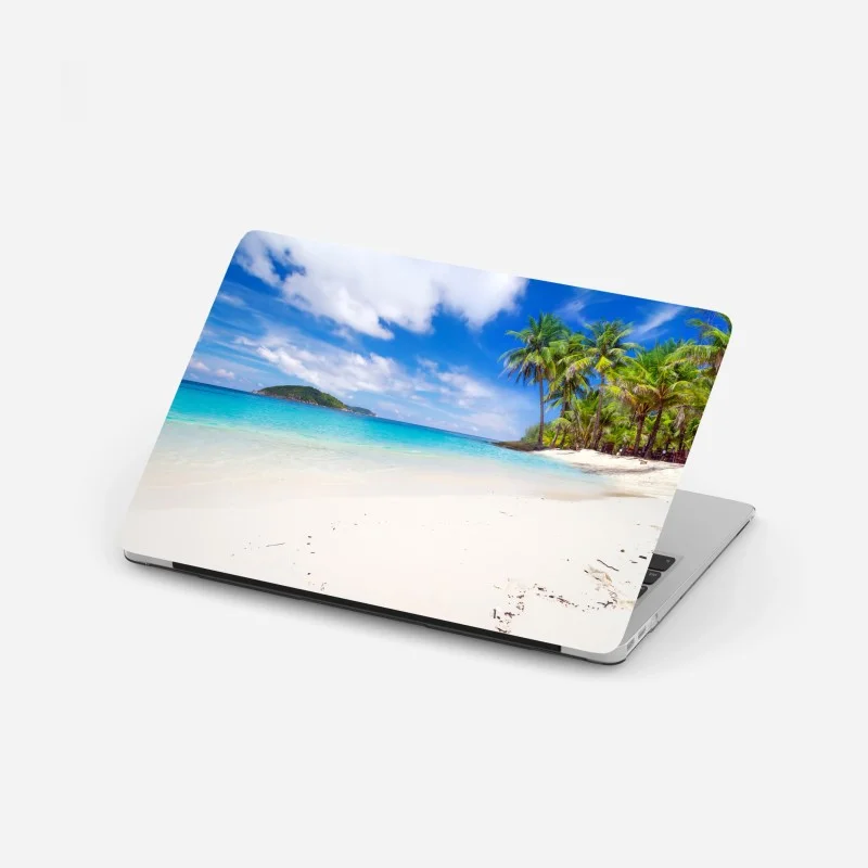 Laptop-Aufkleber tropischer türkisstrand