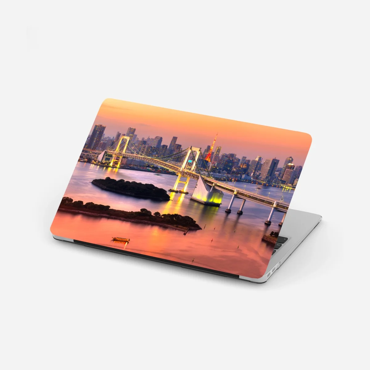Laptop-Aufkleber Tokio skyline bei sonnenuntergang – Wallnifity® Laptop-Aufkleber Tokio skyline bei sonnenuntergang – Wallnifity®
