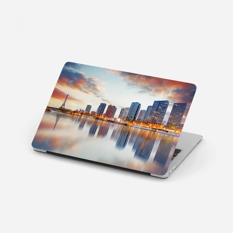 Laptop-Aufkleber goldenes ornamentales wolkenmuster – Wallnifity®