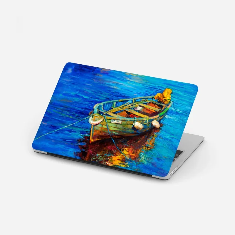 Laptop-Aufkleber goldene geparden und rote rosen muster – Wallnifity®