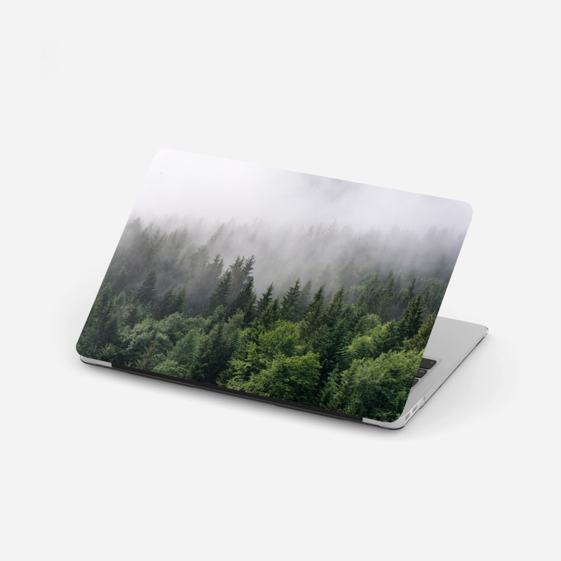 Laptop-Aufkleber sonnige gelbe 3d-abstrakte kurve – Wallnifity®