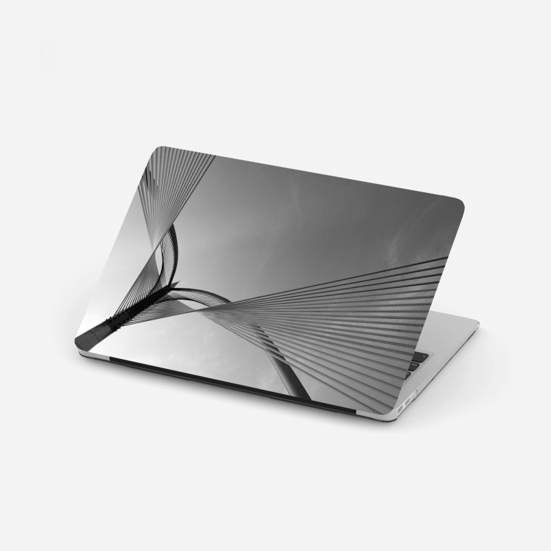 Laptop-Aufkleber Eiffelturm am Champ de Mars, lebendige pariser skyline – Wallnifity®