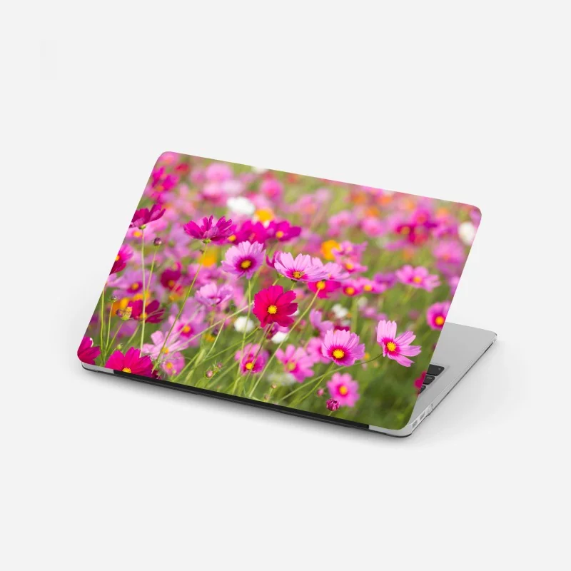 Laptop-Aufkleber gewundener landweg durch grüne wiesen – Wallnifity®