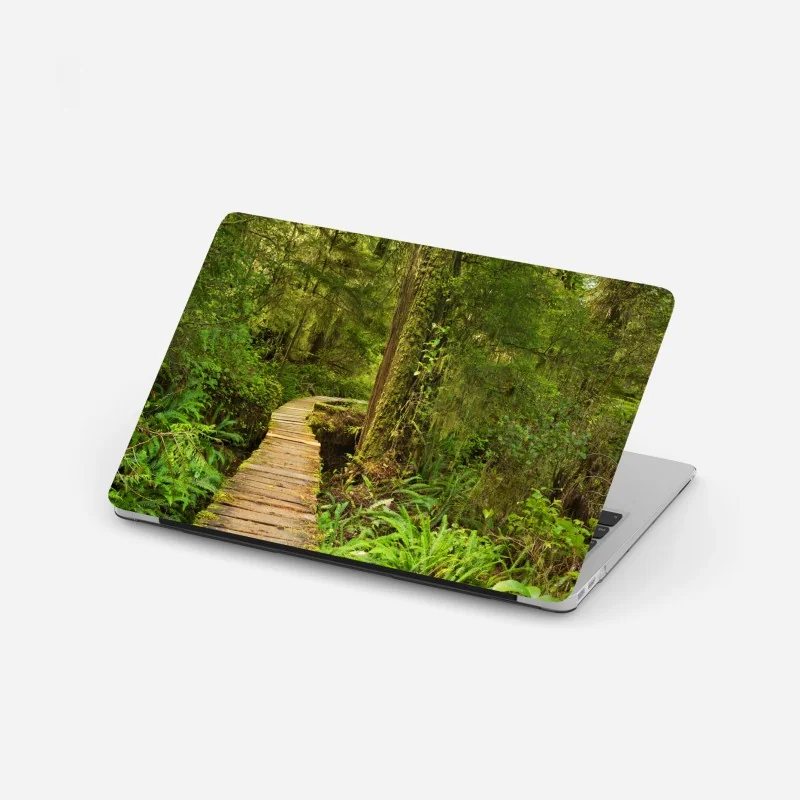 Laptop-Aufkleber ruhiger tropischer strand auf Mahe, Seychellen – Wallnifity®