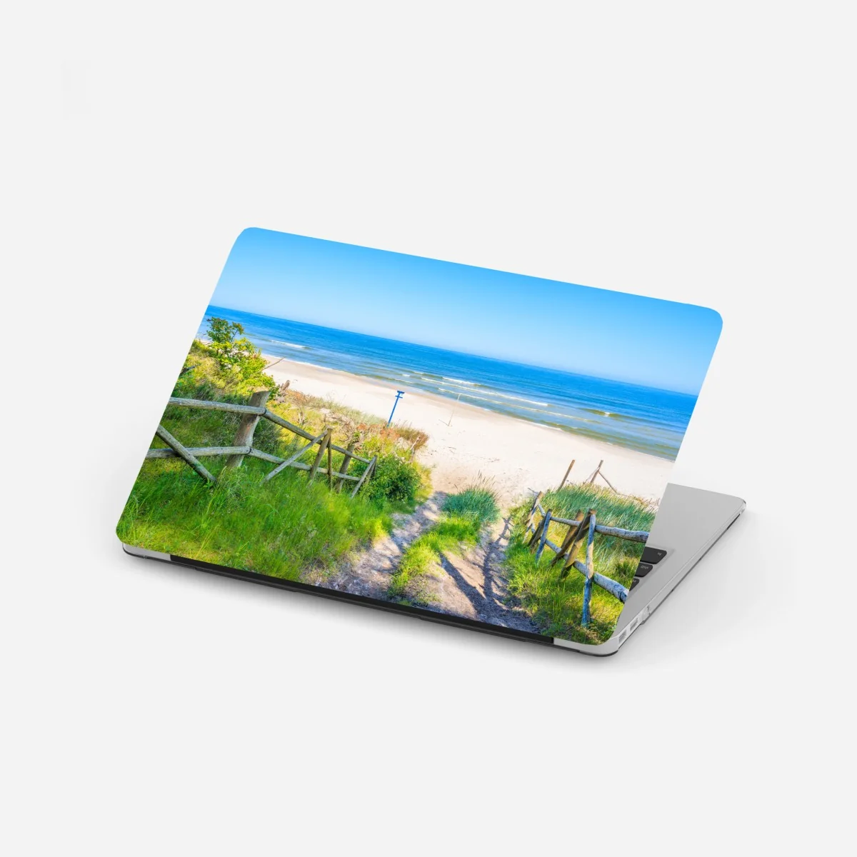 Laptop-Aufkleber weg zum strand der Ostsee – Wallnifity®