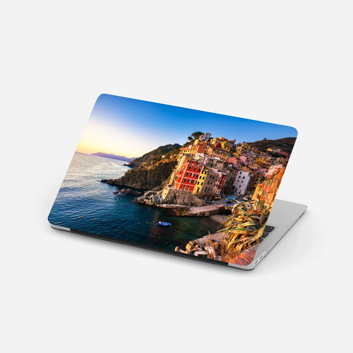 Laptop-Aufkleber sonnenuntergang über Riomaggiore, Cinque Terre – Wallnifity® Laptop-Aufkleber sonnenuntergang über Riomaggiore, Cinque Terre – Wallnifity®