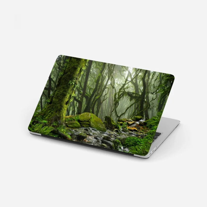 Laptop-Aufkleber goldene fließende linien abstraktes design – Wallnifity®