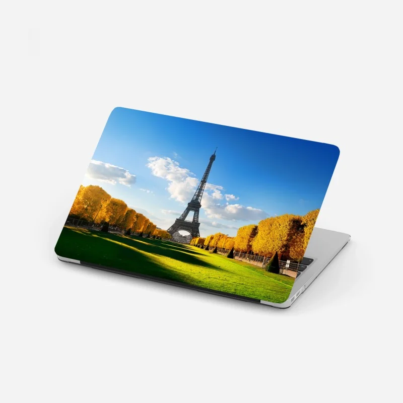 Laptop-Aufkleber frühling am Champs de Mars, Eiffelturm, Paris