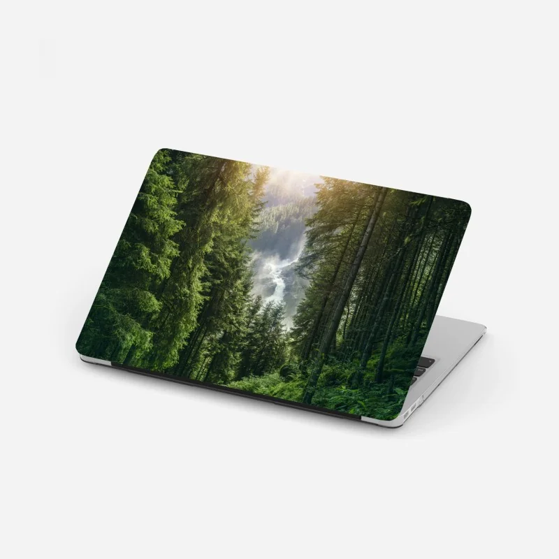 Laptop-Aufkleber friedlicher waldpfad – Wallnifity®