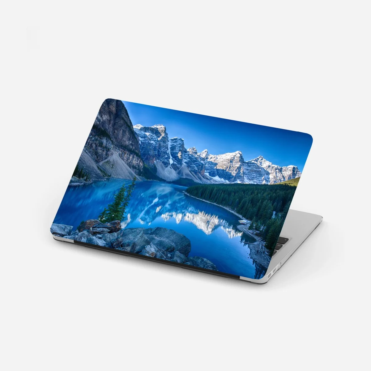 Laptop-Aufkleber ruhiger bergsee mit spiegelung – Wallnifity®