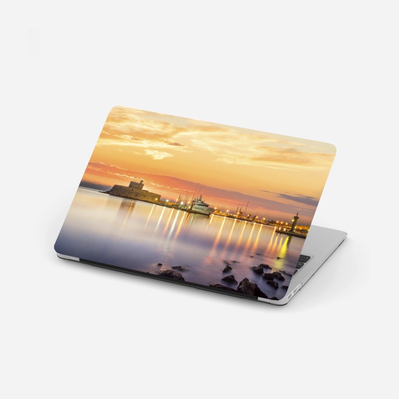 Laptop-Aufkleber farbenfrohes urbanes musikmural – Wallnifity®