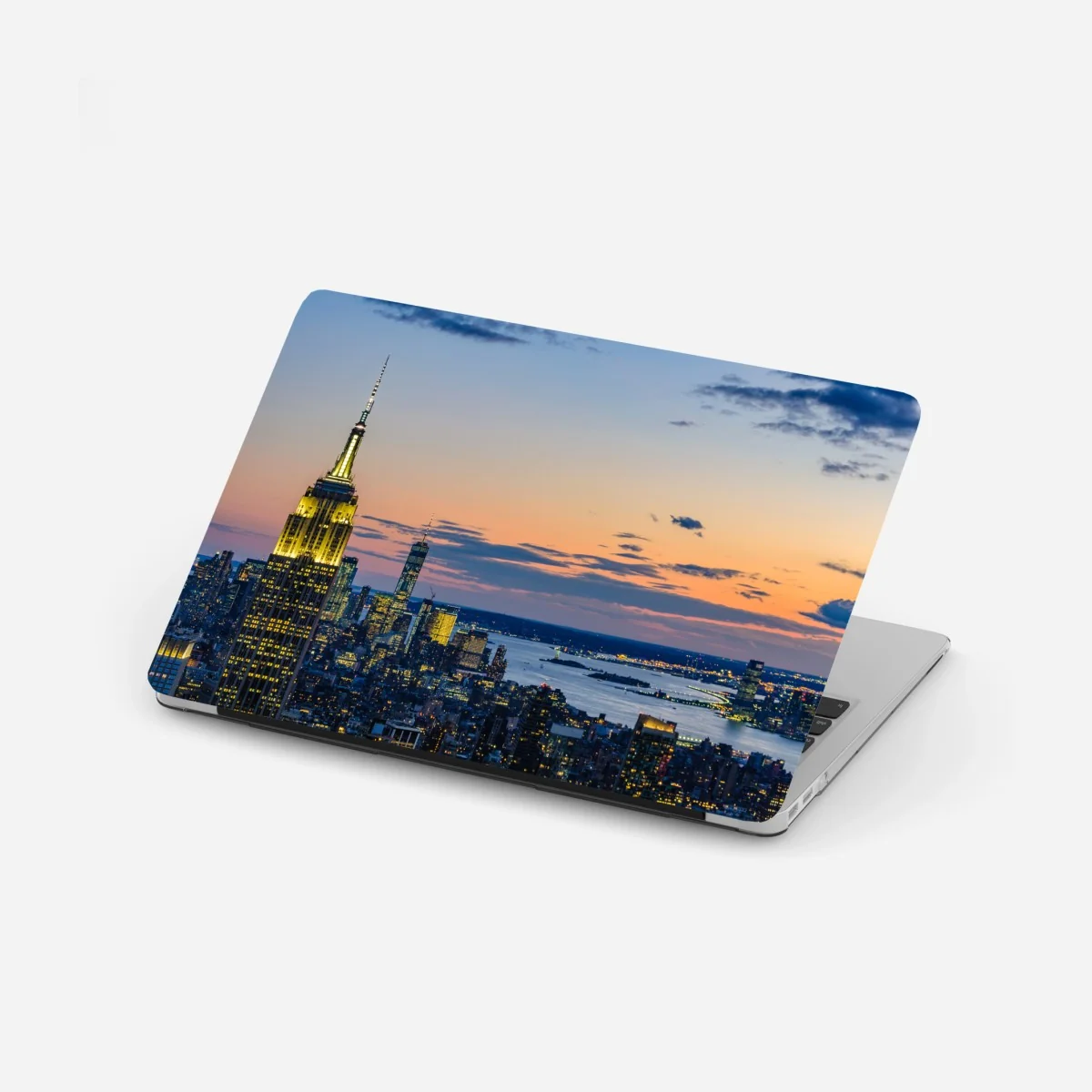 Laptop-Aufkleber New York skyline bei dämmerung – Wallnifity® Laptop-Aufkleber New York skyline bei dämmerung – Wallnifity®