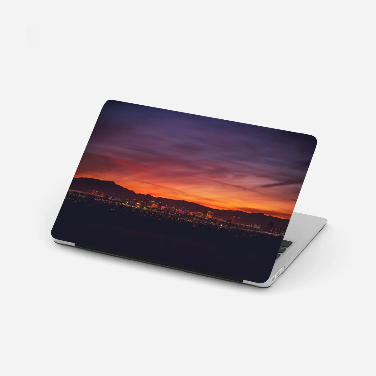 Laptop-Aufkleber Las Vegas panorama bei dämmerung – Wallnifity® Laptop-Aufkleber Las Vegas panorama bei dämmerung – Wallnifity®