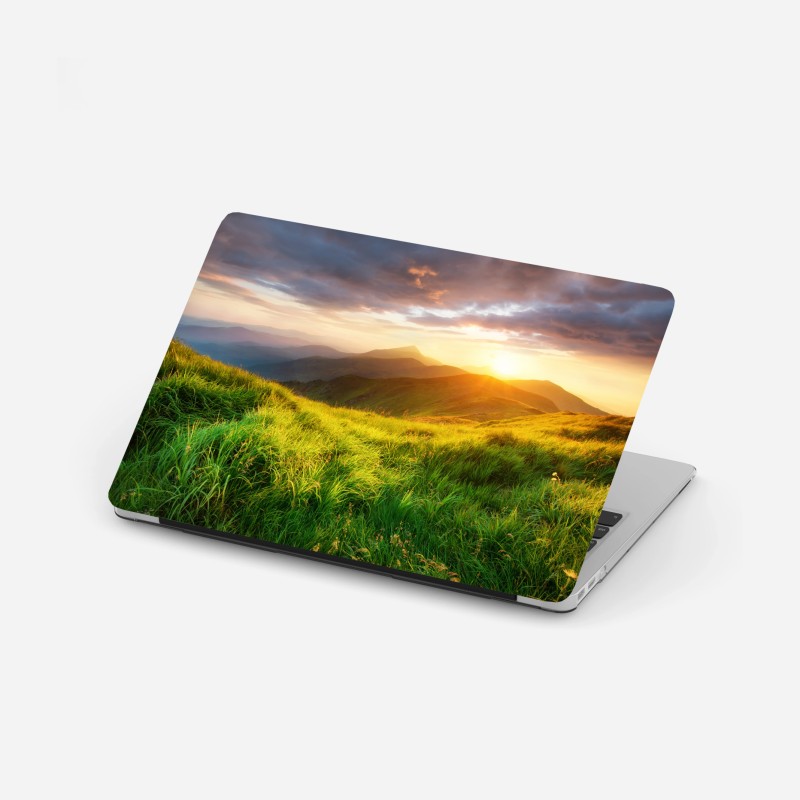 Laptop-Aufkleber ruhige wolkenlandschaft aus der luft – Wallnifity®
