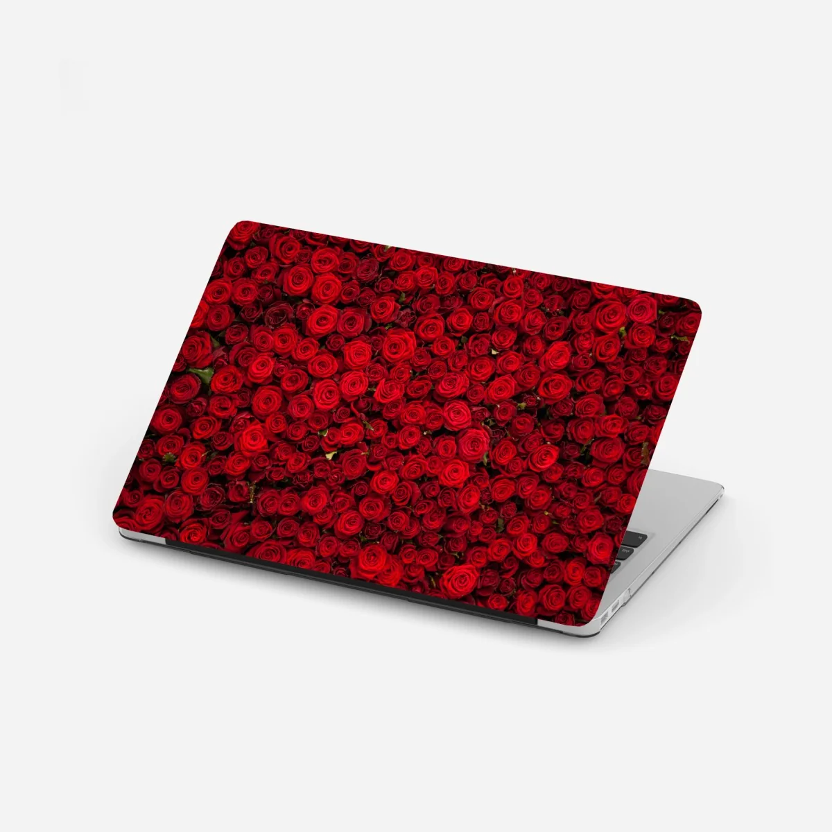 Laptop-Aufkleber endlose wand aus roten rosen – Wallnifity® Laptop-Aufkleber endlose wand aus roten rosen – Wallnifity®
