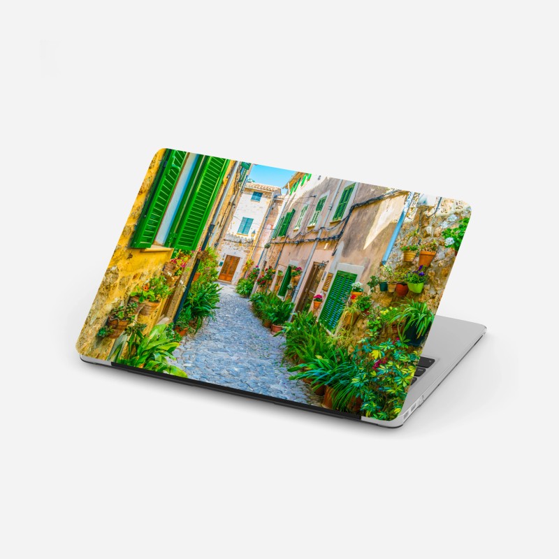 Laptop-Aufkleber verspielte abstrakte formen in lebendigen farben – Wallnifity®