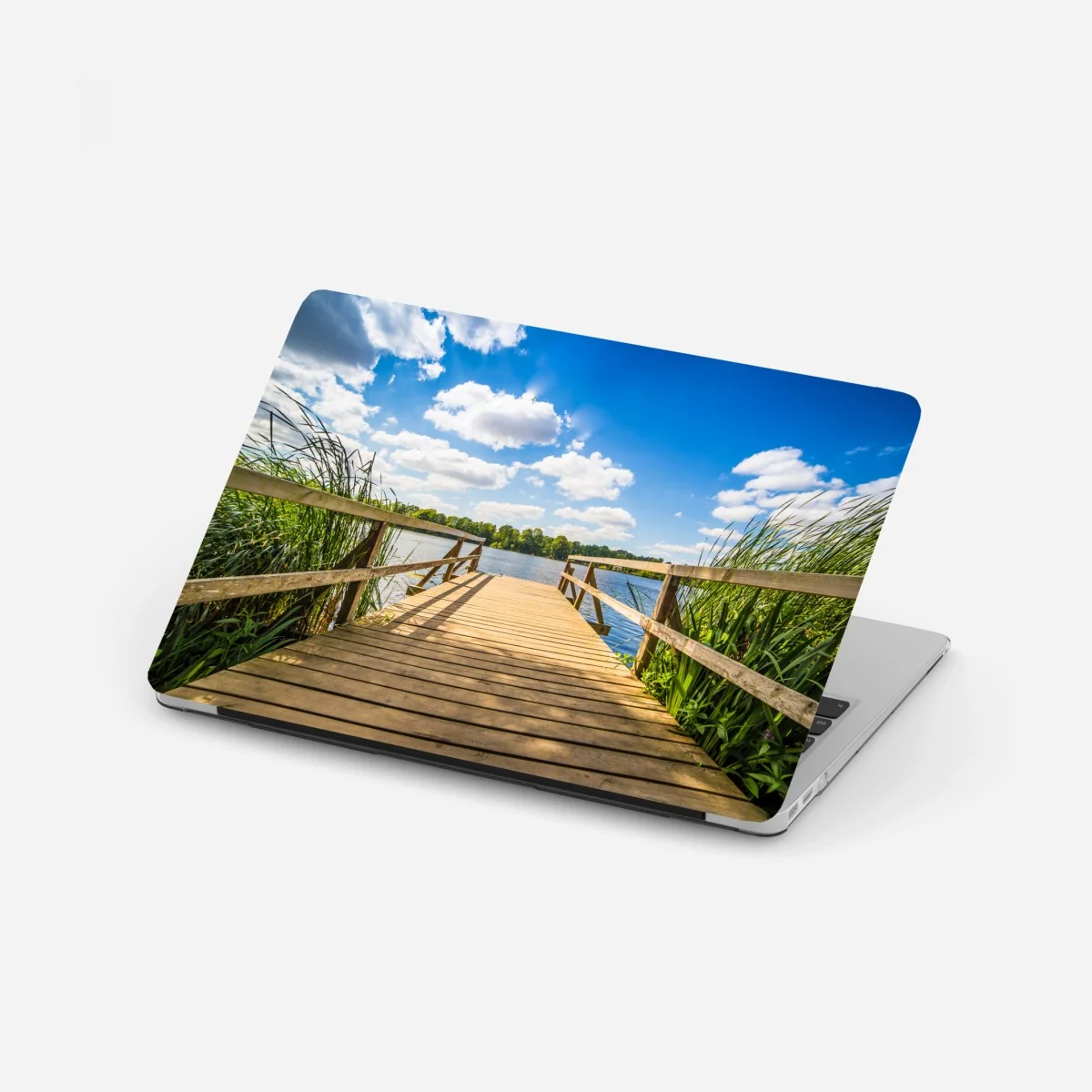 Laptop-Aufkleber sonniger steg am see – Wallnifity® Laptop-Aufkleber sonniger steg am see – Wallnifity®