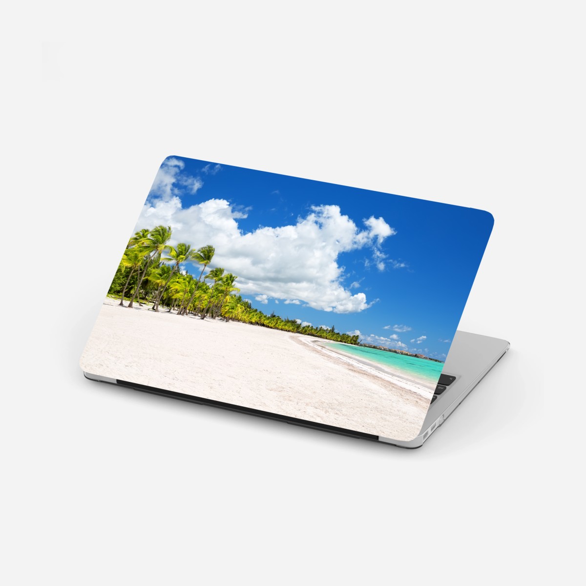 Laptop-Aufkleber tropischer strand in Punta Cana – Wallnifity®