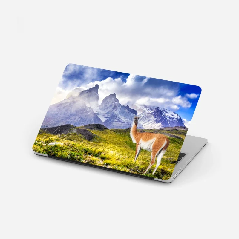 Laptop-Aufkleber Dubai panorama bei dämmerung – Wallnifity®