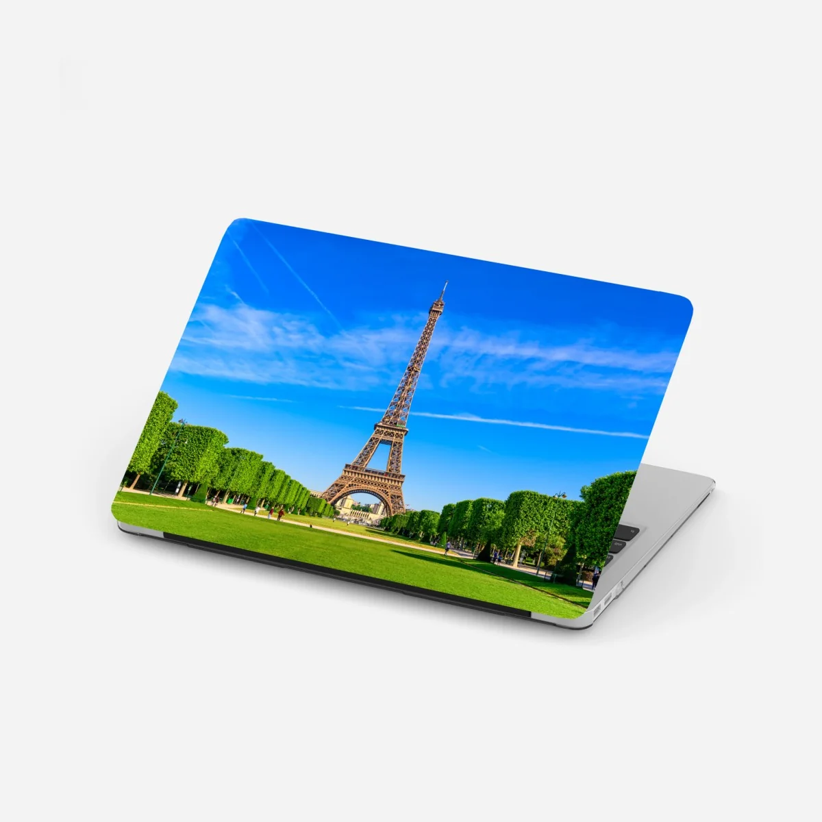 Laptop-Aufkleber Eiffelturm am Champ de Mars, lebendige pariser skyline – Wallnifity® Laptop-Aufkleber Eiffelturm am Champ de Mars, lebendige pariser skyline – Wallnifity®