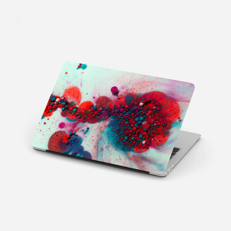 Laptop-Aufkleber lebendige marmorierte farbexplosion