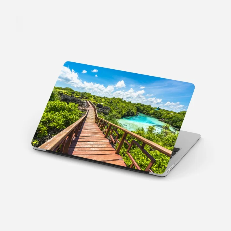 Laptop-Aufkleber ornamentales vintage-damastmuster – Wallnifity®