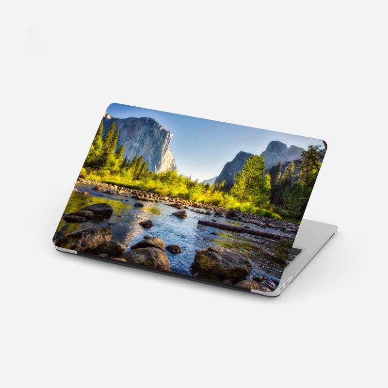 Laptop-Aufkleber goldenes flusstal