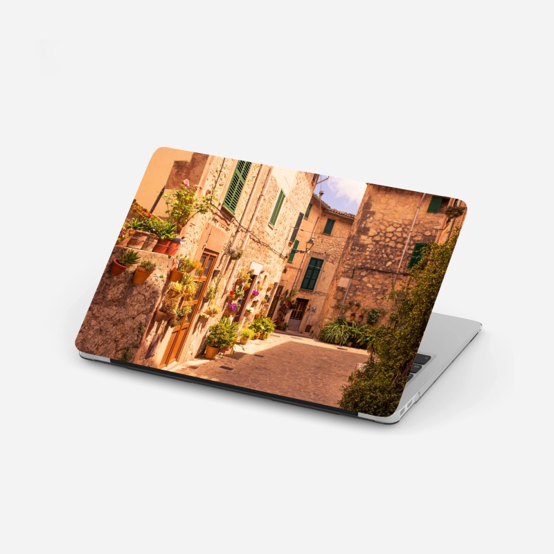 Laptop-Aufkleber monochromatischer birkenwald – Wallnifity®