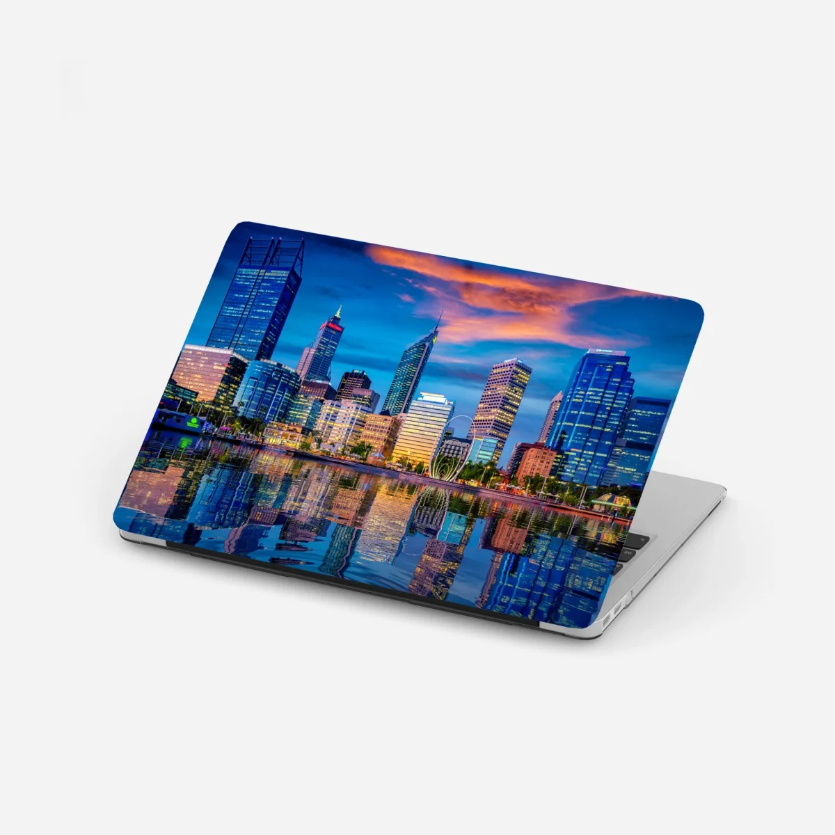 Laptop-Aufkleber Perth skyline bei sonnenuntergang – Wallnifity® Laptop-Aufkleber Perth skyline bei sonnenuntergang – Wallnifity®