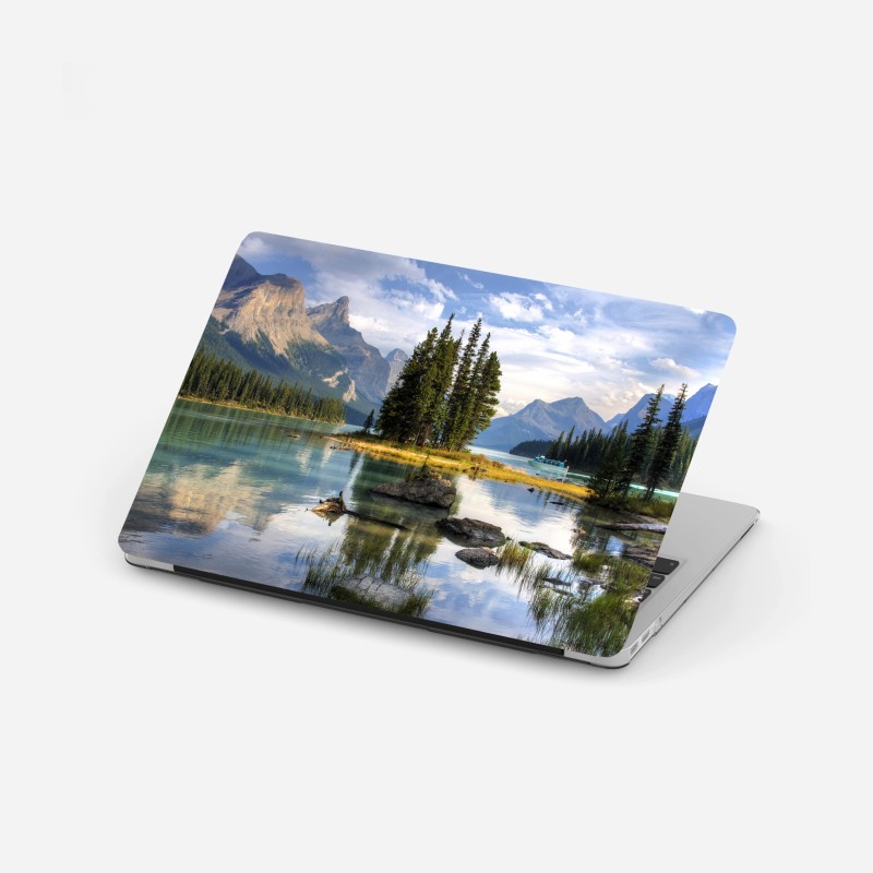 Laptop-Aufkleber gold-schwarzer marmorwirbel – Wallnifity®