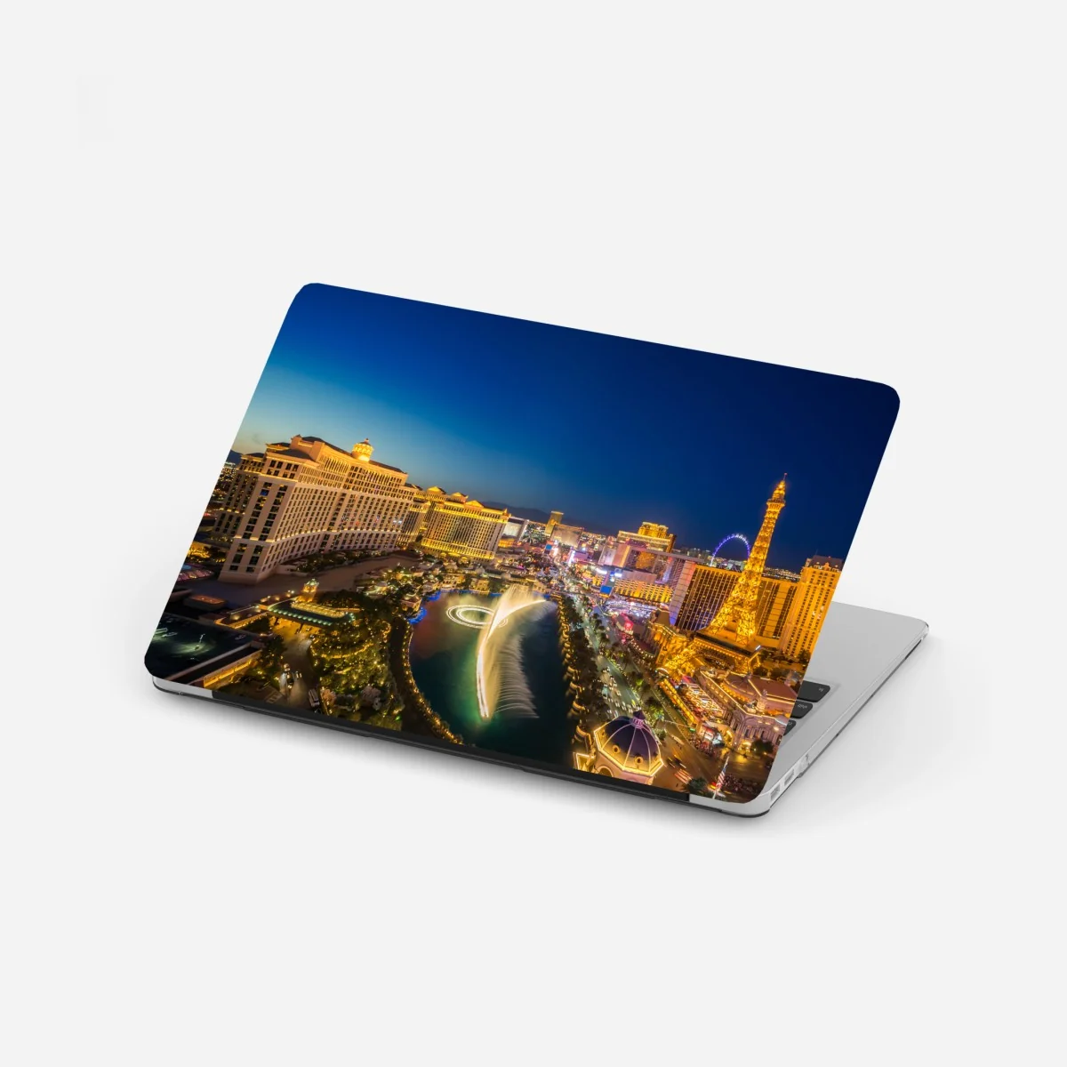 Laptop-Aufkleber Las Vegas skyline bei nacht – Wallnifity® Laptop-Aufkleber Las Vegas skyline bei nacht – Wallnifity®