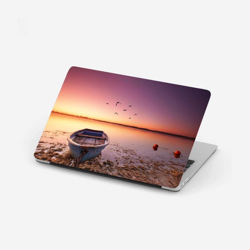 Laptop-Aufkleber Manhattan brücke perspektive über kopfsteinpflaster – Wallnifity®