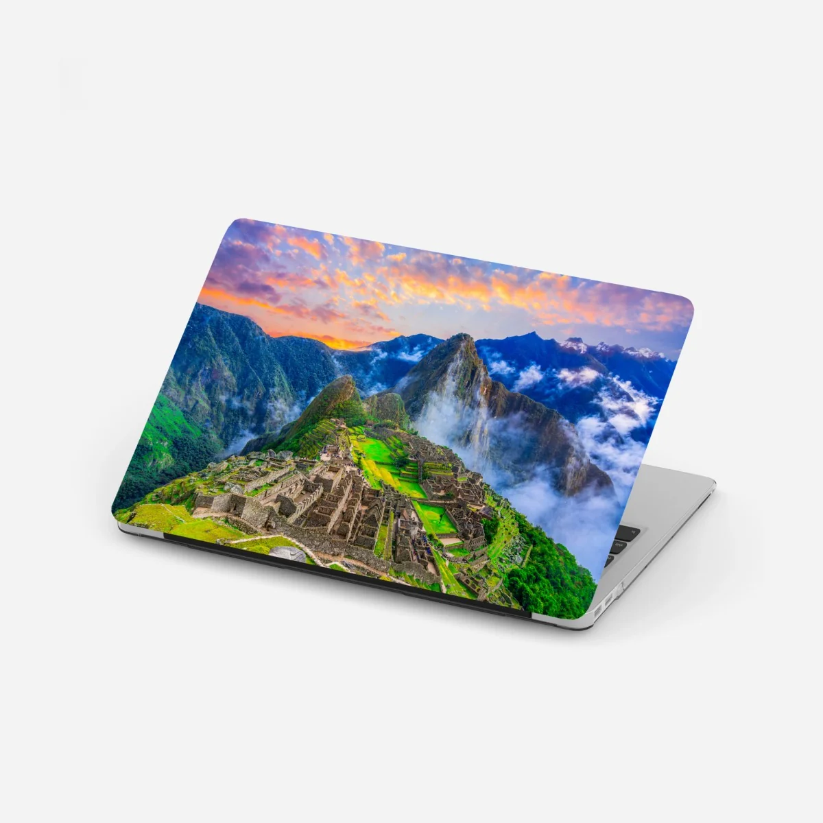 Laptop-Aufkleber sonnenuntergang über Machu Picchu antike Inka-zitadelle – Wallnifity®