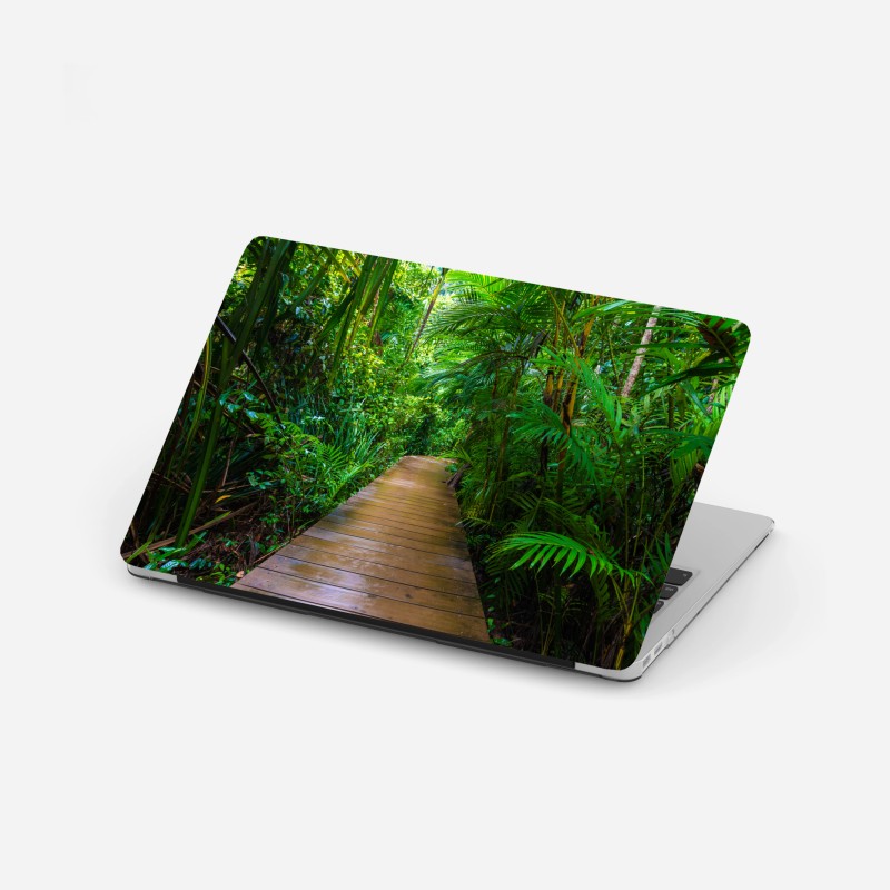 Laptop-Aufkleber dramatische schwarzweiß-welle des ozeans – Wallnifity®