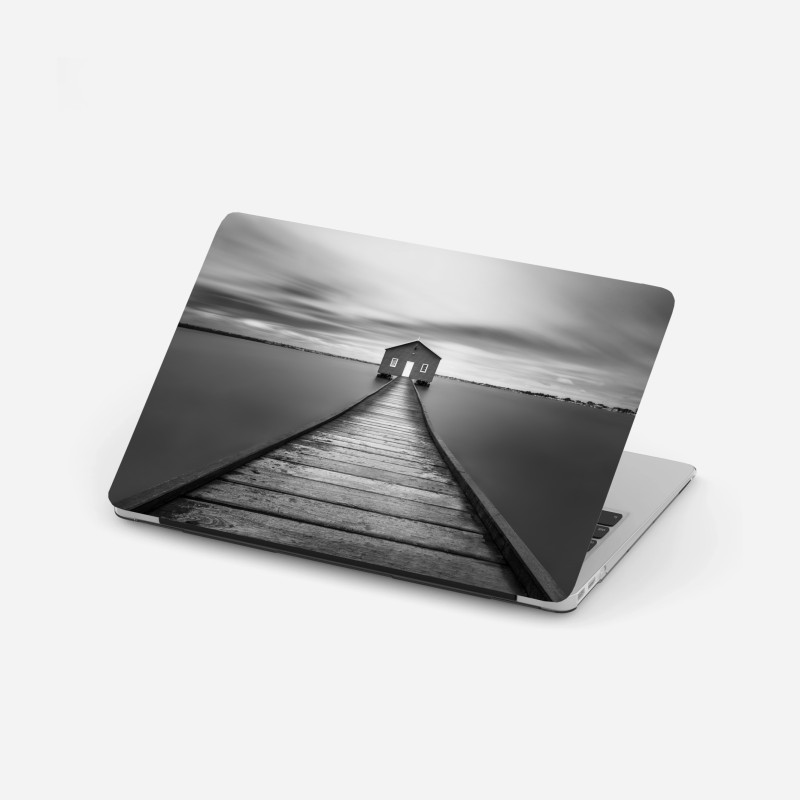 Laptop-Aufkleber Santorini meerblick terrasse – Wallnifity®