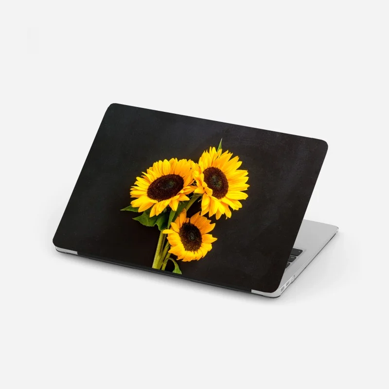 Laptop-Aufkleber monochrome blattkomposition – Wallnifity®