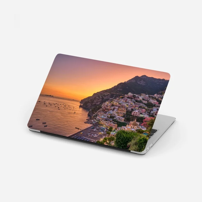 Laptop-Aufkleber Santorini meerblick terrasse – Wallnifity®