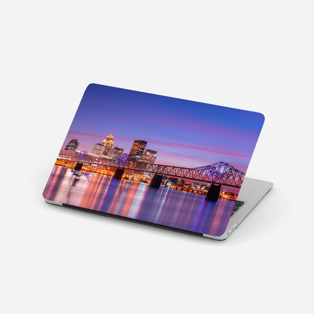 Laptop-Aufkleber Louisville skyline bei dämmerung – Wallnifity®