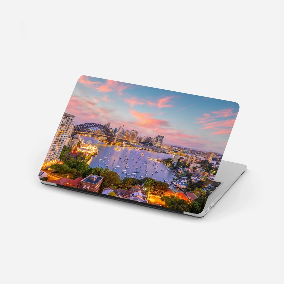 Laptop-Aufkleber sonnenuntergang über Sydney – Wallnifity®