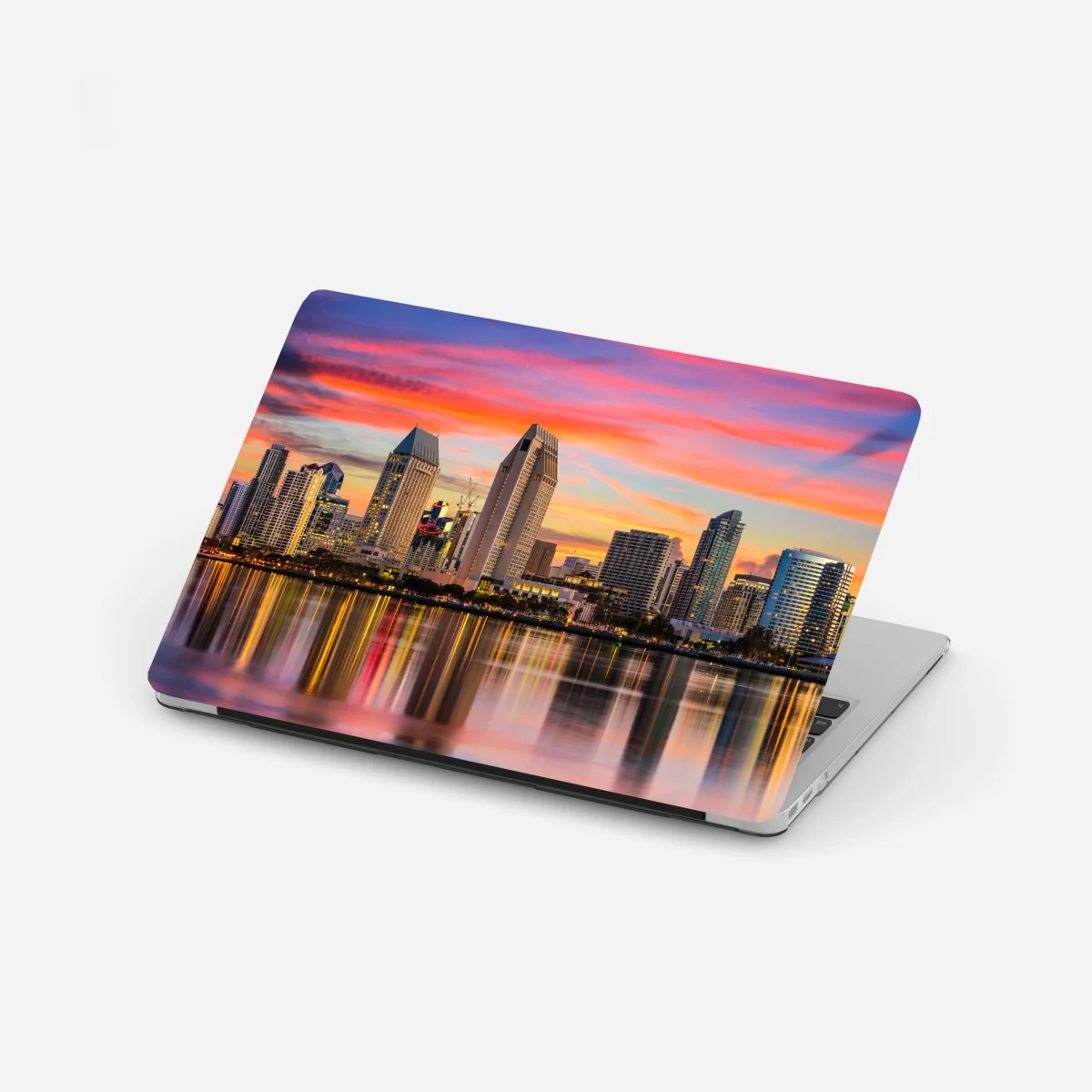 Laptop-Aufkleber San Diego skyline bei sonnenuntergang – Wallnifity® Laptop-Aufkleber San Diego skyline bei sonnenuntergang – Wallnifity®