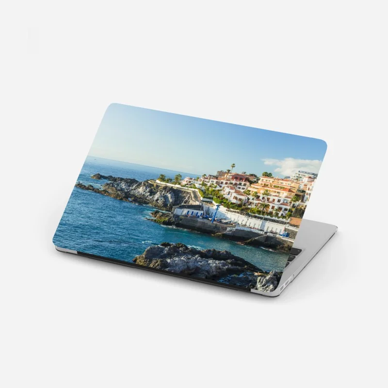 Laptop-Aufkleber sonniger grüner wald im frühling – Wallnifity®