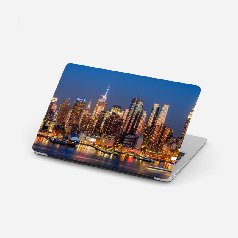 Laptop-Aufkleber sonnenbeschienener canyon bei Horseshoe Bend, Colorado River – Wallnifity®