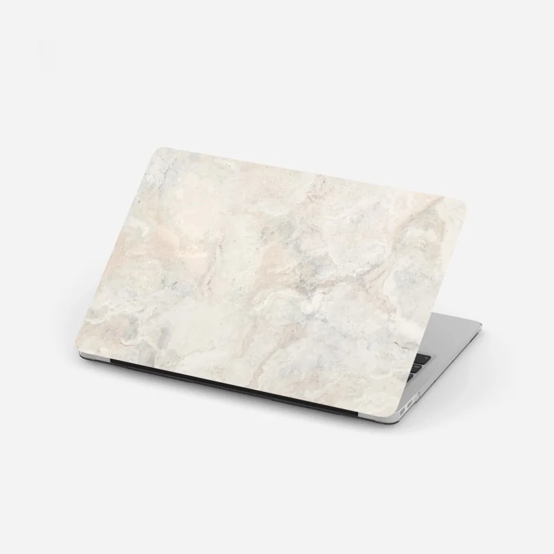 Laptop-Aufkleber weiche beige marmorstruktur