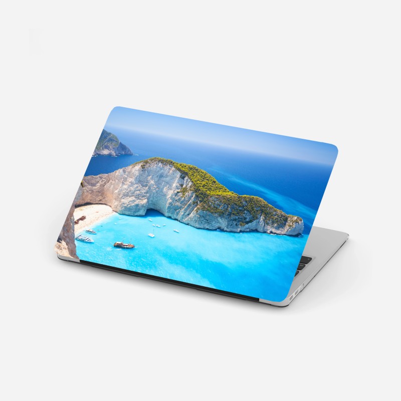 Laptop-Aufkleber schwarzer marmor mit weißen adern – Wallnifity®