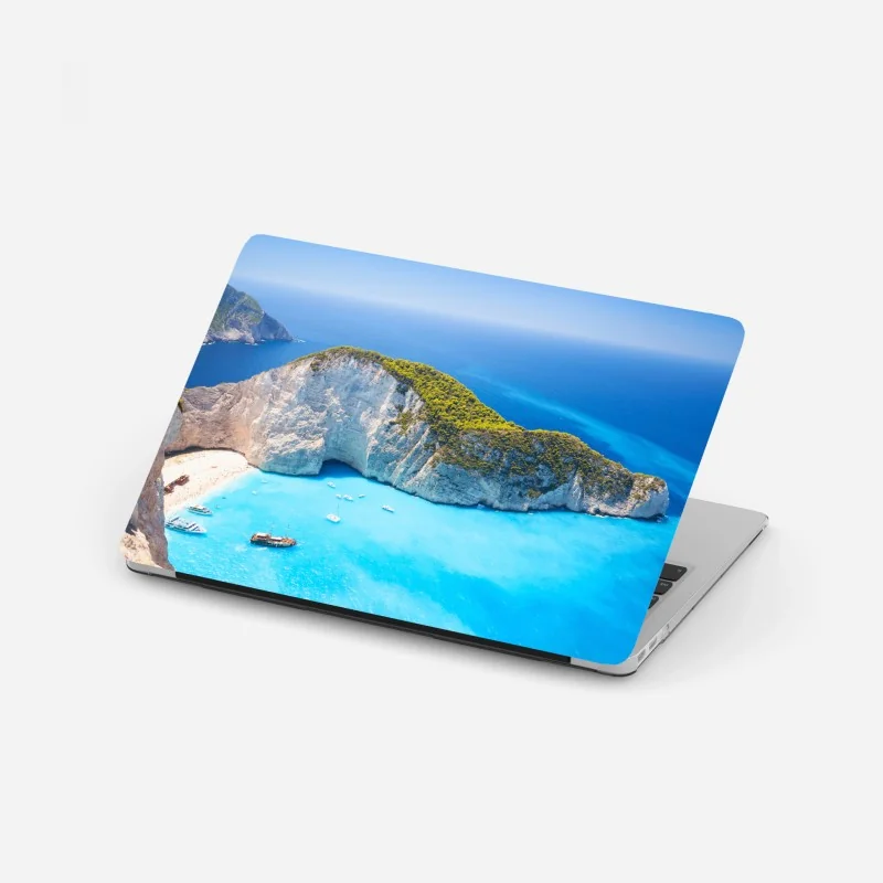 Laptop-Aufkleber tropisches monstera-blattmuster – Wallnifity®