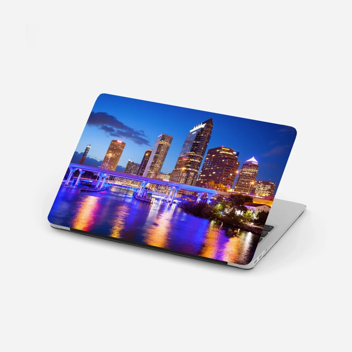 Laptop-Aufkleber Tampa skyline bei nacht – Wallnifity® Laptop-Aufkleber Tampa skyline bei nacht – Wallnifity®