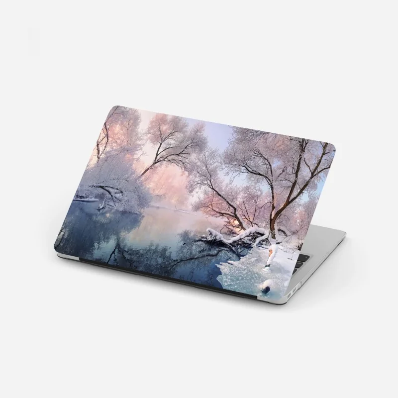 Laptop-Aufkleber sonnige gelbe 3d-abstrakte kurve – Wallnifity®