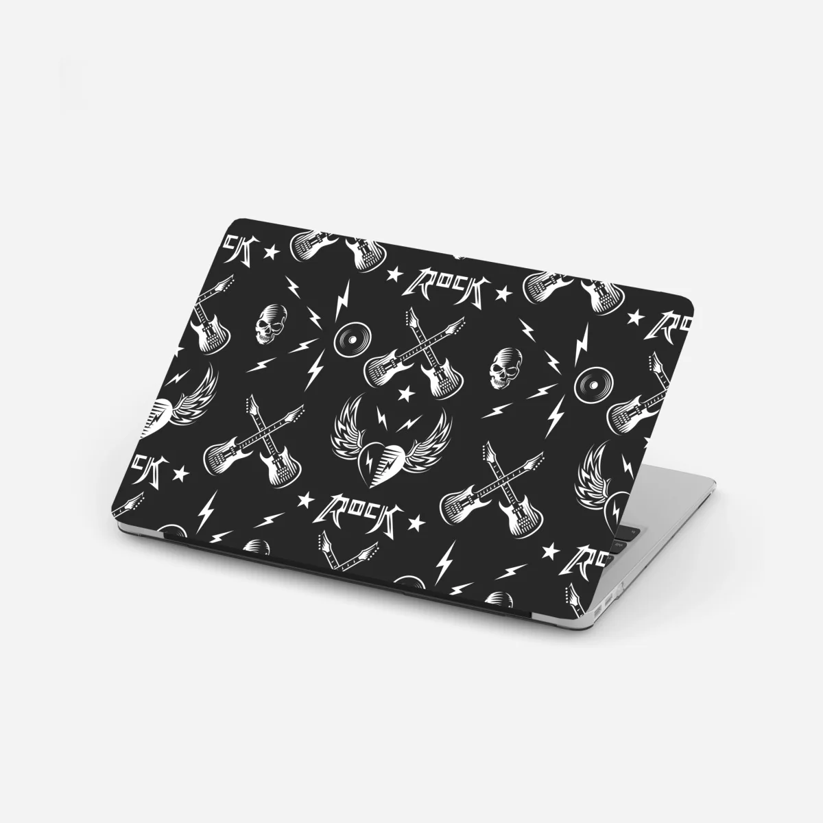 Laptop-Aufkleber nahtloses muster mit rock-symbolen – Wallnifity® Laptop-Aufkleber nahtloses muster mit rock-symbolen – Wallnifity®