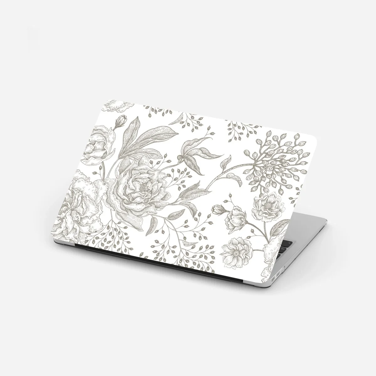 Laptop-Aufkleber zartes botanisches blumenmuster im vintage-stil – Wallnifity® Laptop-Aufkleber zartes botanisches blumenmuster im vintage-stil – Wallnifity®