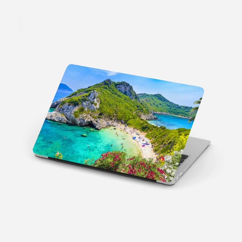 Laptop-Aufkleber monochromatischer birkenwald – Wallnifity®